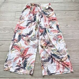 Jantzen Women's Pants Sz S Woven Tie-Waist Wide Leg Cover-Up